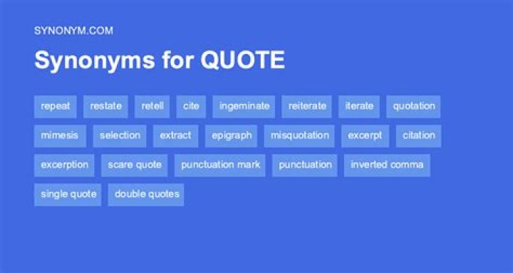 In this quote synonym?